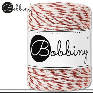 Bobbiny 50 m Twist Makramee-Kordel 3 mm dreifach gedreht Copper Twist