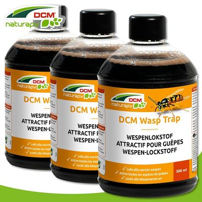Cuxin 3 x 500 ml Naturapy Wasp Trap Wespen-Lockstoff (Gr. - - -)