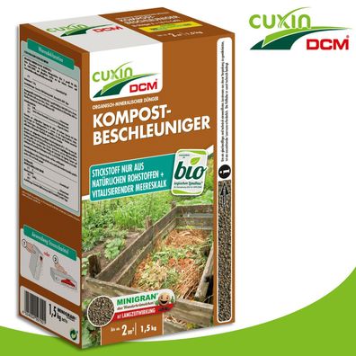 Cuxin DCM 1,5 Kg Kompost-Beschleuniger Nährstoffe Laub Gemüse Komposter Gras