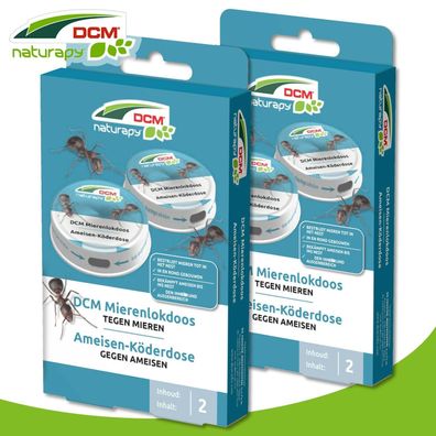 Cuxin DCM 2 x 2 Stück Naturapy Ameisen-Köderdose Terrasse Garage Haus Bekämpfung