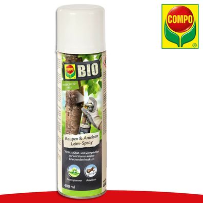 COMPO 400ml BIO Raupen & Ameisen Leim Spray | Frostspanner Bekämpfung Bäume Baum