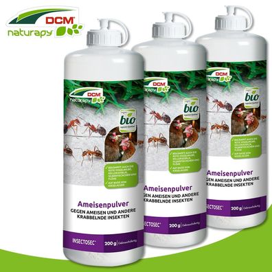 Cuxin 3 x 200 g Naturapy Ameisenpulver Insectosec Insektenbekämpfung