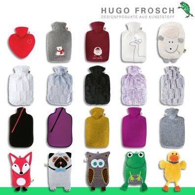 Hugo Frosch 20 verschiedene Wärmflaschen mit Bezug | Made in Germany
