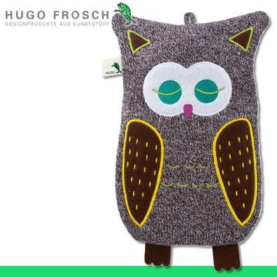 Hugo Frosch Kinder Öko-Wärmflasche »Eule« Strickbezug braun-melange