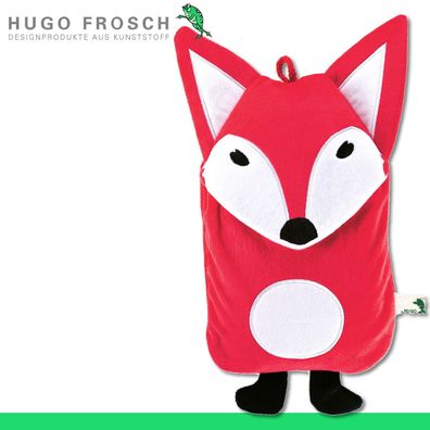 Hugo Frosch Kinder Öko-Wärmflasche »Frau Fuchs« Velours rot | Made in Germany