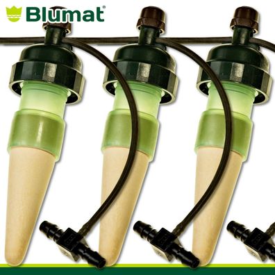 Blumat 3 x Tropf-System mit Tropfschlauch und T-Stück Bewässerungssystem