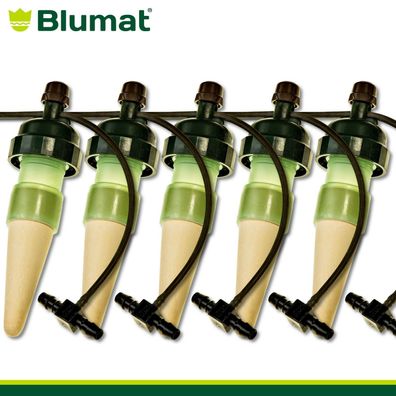 Blumat 5 x Tropf-System mit Tropfschlauch und T-Stück Bewässerungssystem