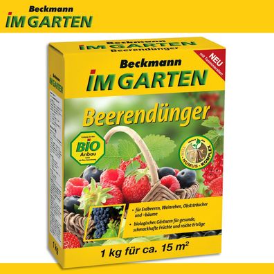 Beckmann 1 kg Beerendünger Erdbeeren Weintrauben Obstbaum Geschmack
