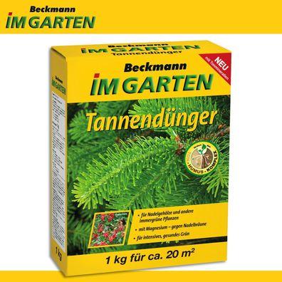 Beckmann 1 kg Tannendünger Fichte Kiefer Zeder Nadelbaum Buchsbaum Kirschlorbeer