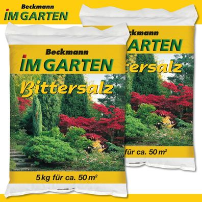 Beckmann 2 x 5 kg Bittersalz Magnesiumsulfat Verbräunung Nadelbaum Fichte