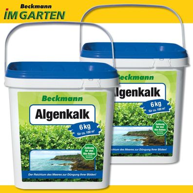 Beckmann 2 x 6 kg Algenkalk Spurenelemente Buchsbaum Gesundheit Widerstandskraft