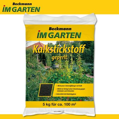 Beckmann 5 kg Kalkstickstoff geperlt Bodenstruktur Wachstum Bodenhygiene