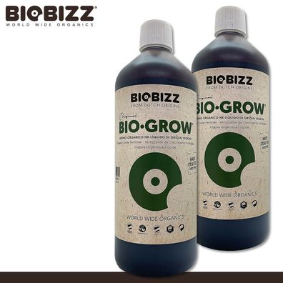 Biobizz 2 x 1 l Bio-Grow Biodünger | ELITE Wachstumsdünger |