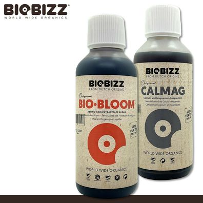 BioBizz 250 ml BIO-BLOOM + 250 ml CALMAG Premium Düngerset Biodünger