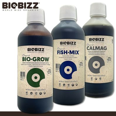 BioBizz 500 ml FISH-MIX + 500 ml BIO-GROW + 500 ml CALMAG Dünger