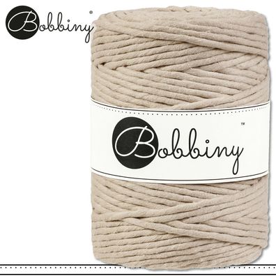 Bobbiny 100 m Makramee-Kordel 1,5 mm | Beige | Hobby Basteln Premium