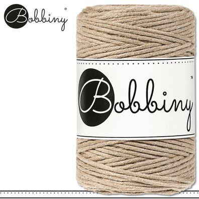 Bobbiny 100 m Makramee-Kordel 1,5 mm | Sand | Hobby Basteln Premium