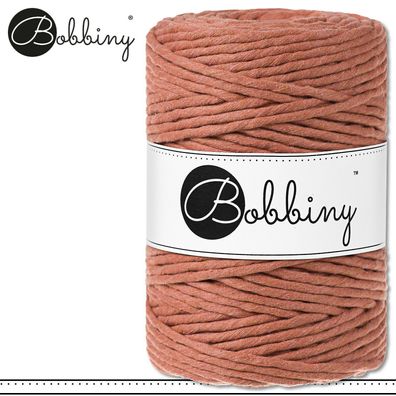 Bobbiny 100 m Makramee-Kordel 1,5 mm | Terracotta | Hobby Basteln Premium