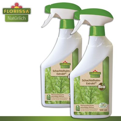 Florissa 2 x 500 ml Schachtelhalm-Extrakt AF Bio Pflanzenstärkung Regeneration
