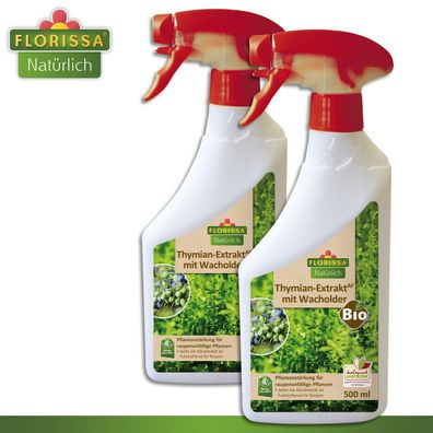 Florissa 2 x 500 ml Thymian-Extrakt AF mit Wacholder Bio Pflanzenstärkungsmittel