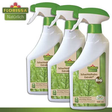 Florissa 3 x 500 ml Schachtelhalm-Extrakt AF Bio Pflanzenstärkung Regeneration
