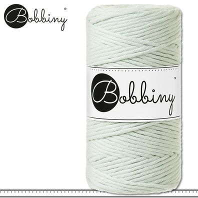 Bobbiny 100 m Makramee-Kordel 3 mm | Milky Green | Hobby Basteln Premium