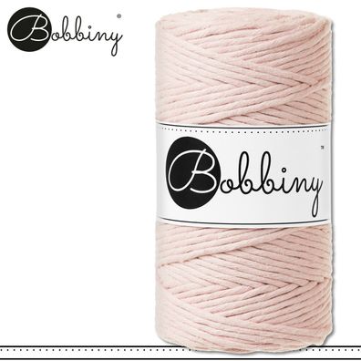 Bobbiny 100 m Makramee-Kordel 3 mm | Pastel Pink | Hobby Basteln Premium