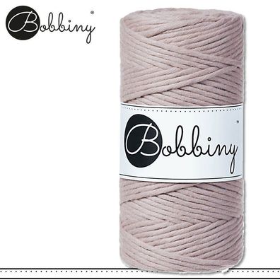 Bobbiny 100 m Makramee-Kordel 3 mm | Pearl | Hobby Basteln Premium