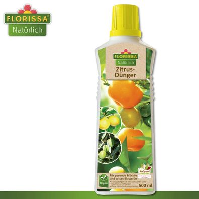 Florissa 500 ml Zitrusdünger Flüssigdünger Bio Blattgrün Fruchtbildung