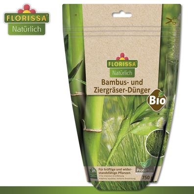 Florissa 750 g Bambus und Ziergräser-Dünger Bio sattgrüne Blätter Wachstum