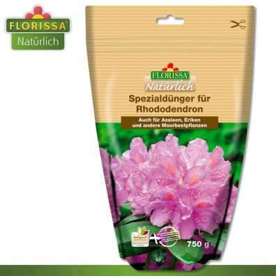 Florissa 750 g Spezialdünger für Rhododendron Rein natürlicher Volldünger