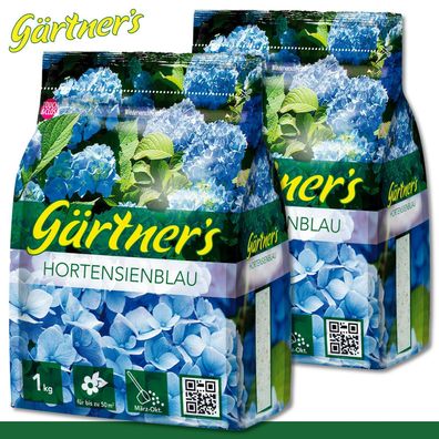 Gärtner?s 2 x 1 kg Hortensienblau Blaufärbung Farberhalt Blüten Umfärben