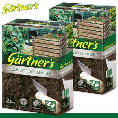 Gärtner?s 2 x 2,5 kg Kompostbeschleuniger Verrottehilfsstoff Komposthilfe Garten