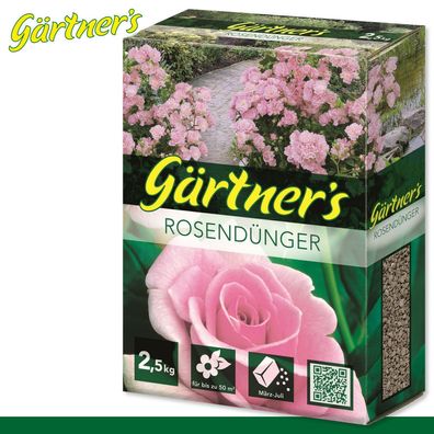 Gärtner?s 2,5 kg Rosendünger Blühpflanze Blüten farbenfoh prächtig