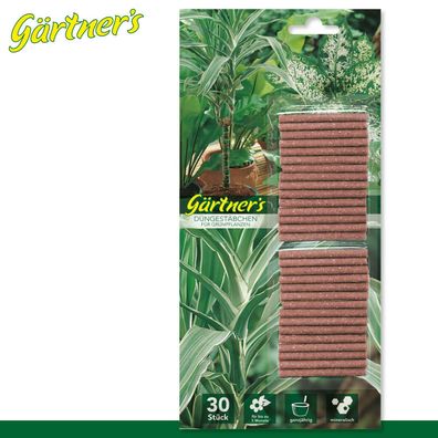 Gärtner?s 30 Stück Düngestäbchen für Grünpflanzen