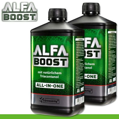 GrowsArtig 2 x 1 l Alfa Boost All-in-One mit natürlichem Triacontanol