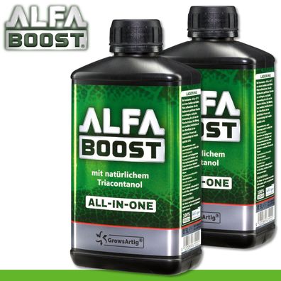 GrowsArtig 2 x 500 ml Alfa Boost All-in-One mit natürlichem Triacontanol