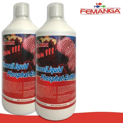 Femanga 2 x 500 ml MineralLiquid Phosphat-Entferner