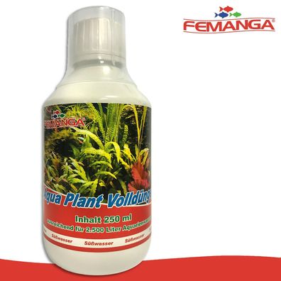 Femanga 250 ml Aqua Plant Volldünger Wasserpflanzen Aquarium Wachstum Nährstoffe