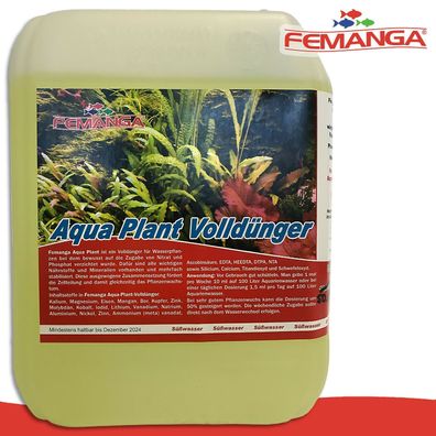 Femanga 5000 ml Aqua Plant Volldünger Wasserpflanzen Teich Aquarium Nährstoffe