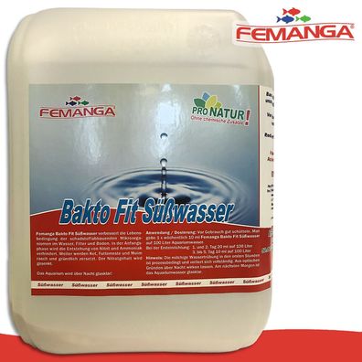 Femanga 5000 ml Bakto Fit Süßwasser Wasseraufbereiter
