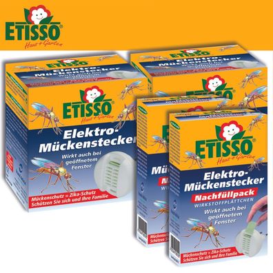Frunol Delicia ETISSO 2 x Elektro-Mückenstecker + 2 x Nachfüllpack