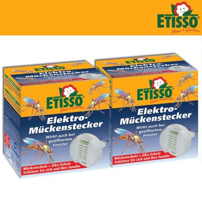 Frunol Delicia ETISSO 2x Elektro-Mückenstecker inkl. je 20 Wirkstoffplättchen