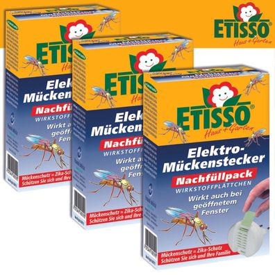 Frunol Delicia ETISSO 3x Nachfüllpack für Elektro-Mückenstecker (à 20 Plättchen)