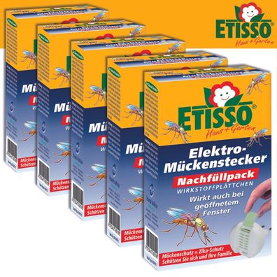 Frunol Delicia ETISSO 5x Nachfüllpack für Elektro-Mückenstecker (à 20 Plättchen)
