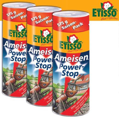 Frunol Delicia ETISSO® 3x 575g Ameisen Power-Stop Gift Bekämpfung Schutz Gieß