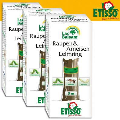 Frunol Delicia ETISSO® LacBalsam® 3 x 5 m Raupen & Ameisen Leimring