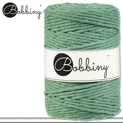Bobbiny 100 m Makramee-Kordel 5 mm | Eucalyptus Green | Hobby Basteln Premium