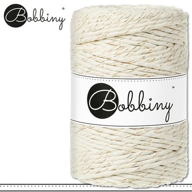 Bobbiny 100 m Makramee-Kordel 5 mm | Golden Natural | Hobby Basteln Premium