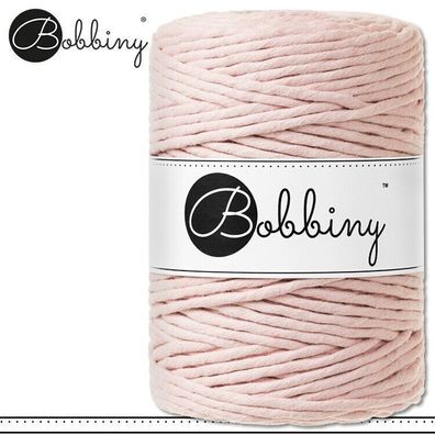 Bobbiny 100 m Makramee-Kordel 5 mm | Pastel Pink | Hobby Basteln Premium